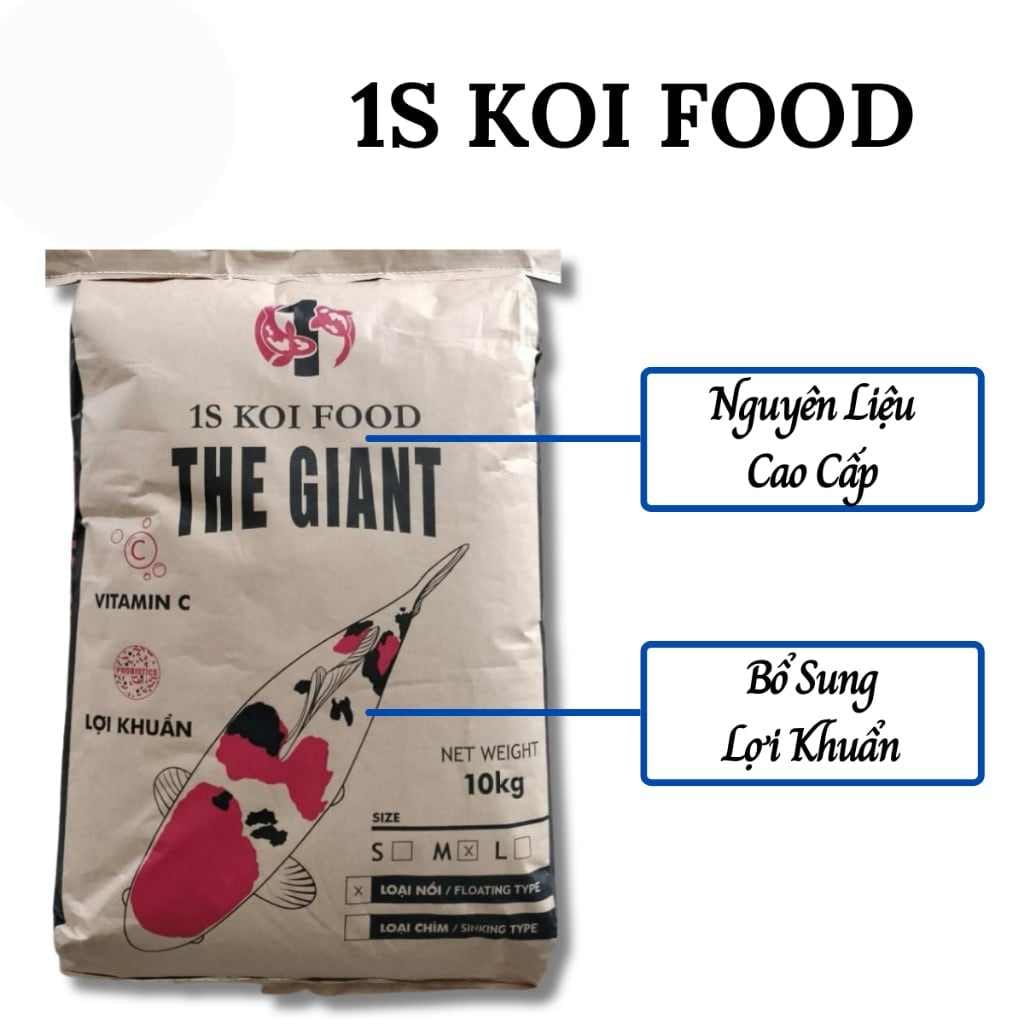 Cám cá Koi 1S KOI FOOD THE GIANT 10kg